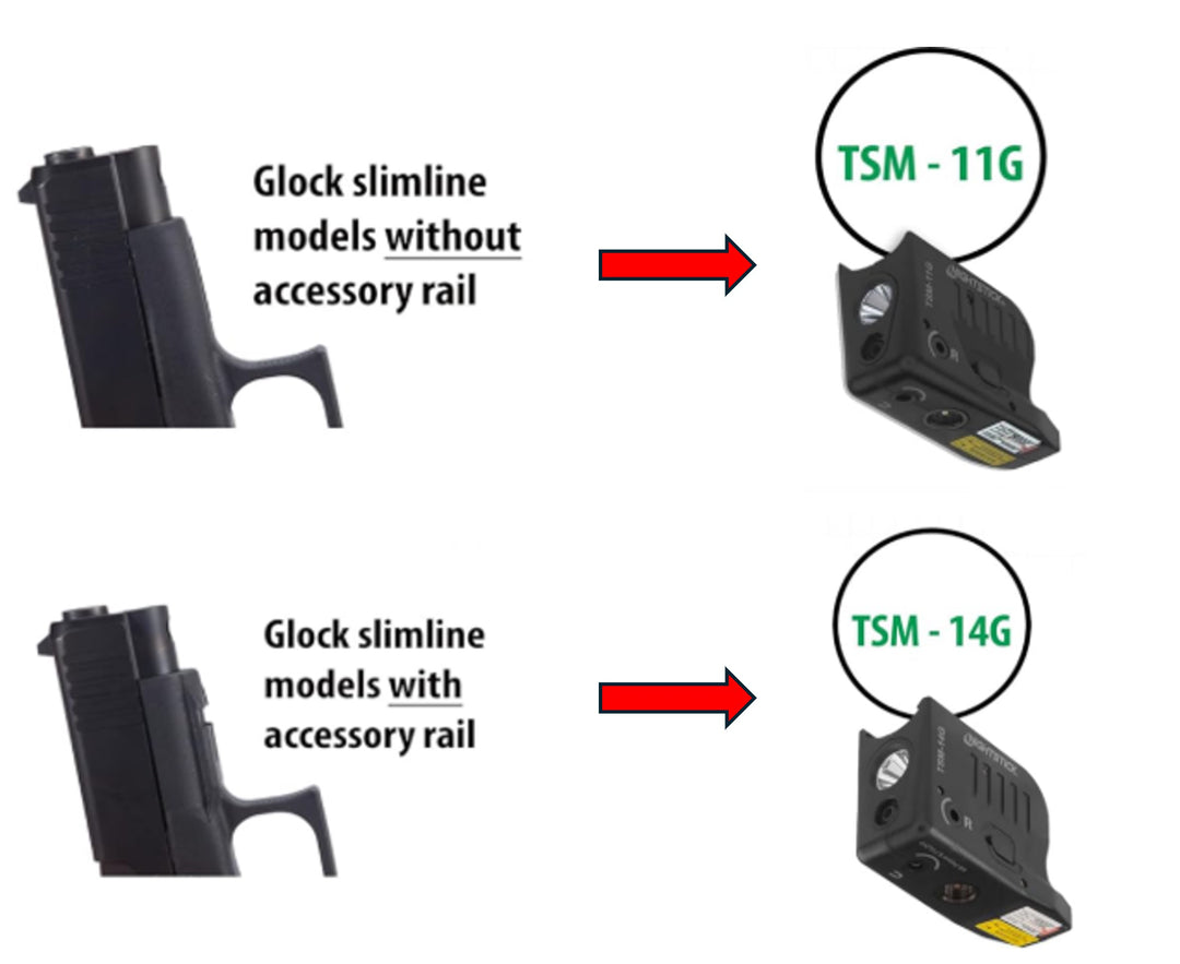 TSM-11G: Light w/Green Laser for Glock® G42/43/43X/48
