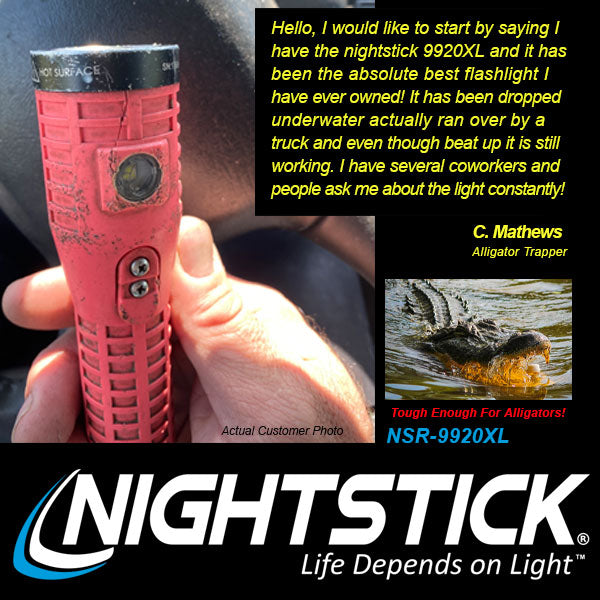 NSR-9920XL: Polymer Dual-Light Rechargeable Flashlight w/Magnet