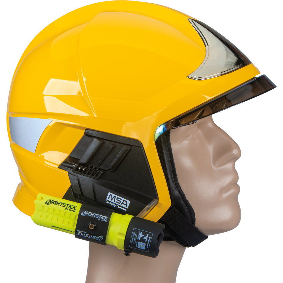 NS-HMC8B: Rotating Torch Mount for European MSA, Gallet, & Vallfirest Helmets
