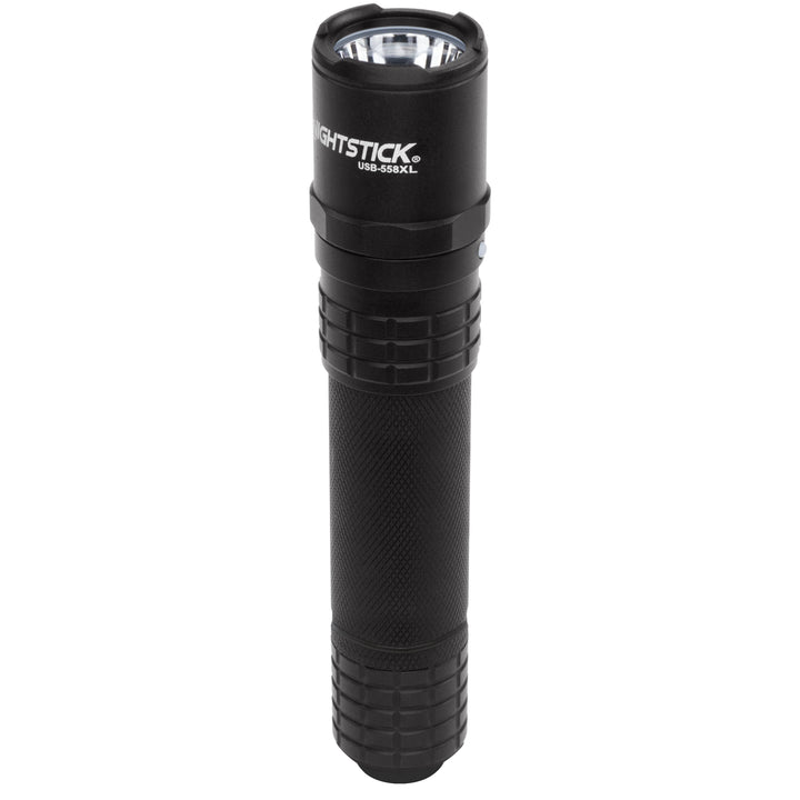 USB-558XL: USB Rechargeable Tactical Flashlight - Black