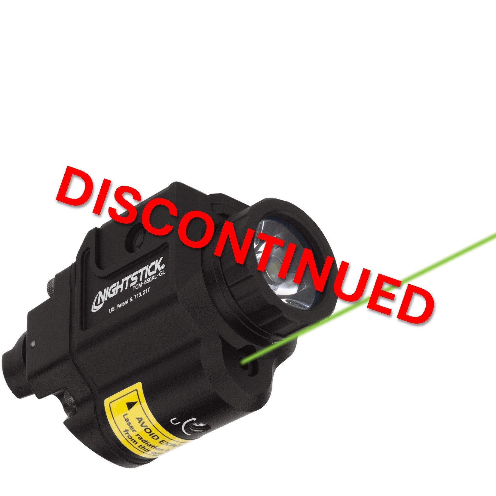 TCM-550XL-GL: Compact Weapon-Mounted Light w/Green Laser