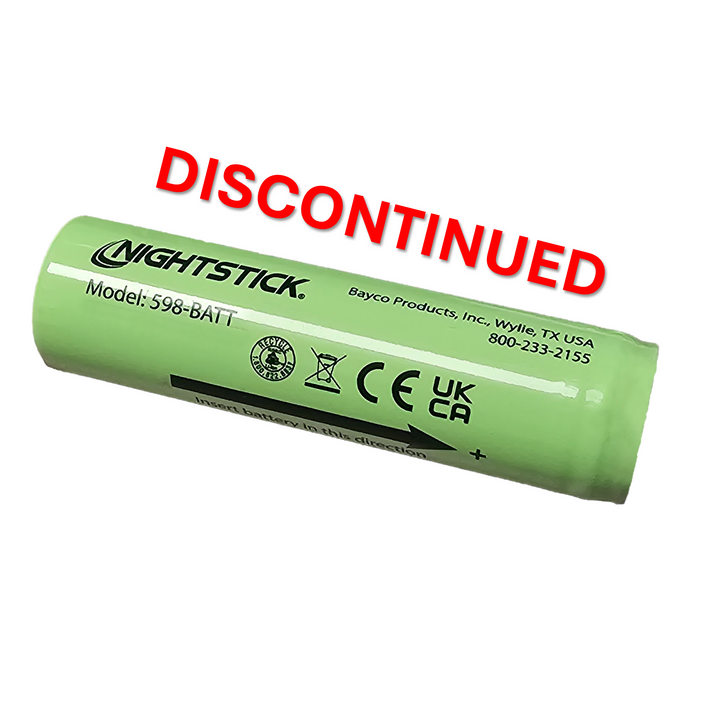 598-BATT: Rechargeable Li-ion Battery - Select Nightstick TAC/USB Series