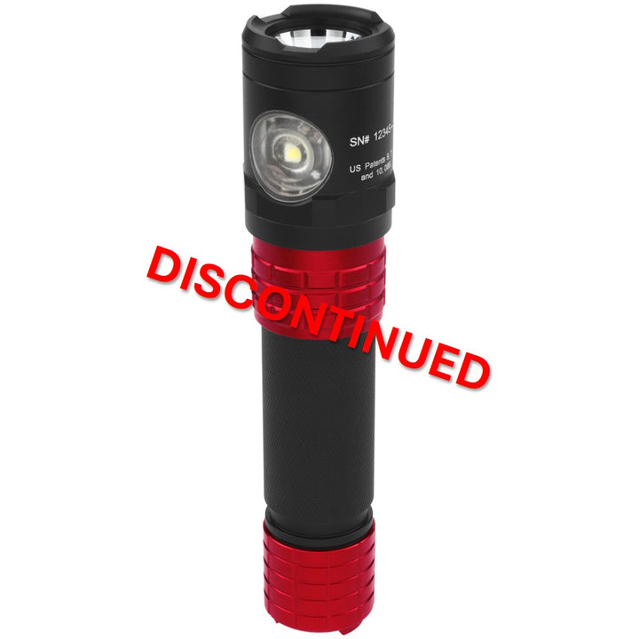 USB-578XL-R: USB Dual-Light Rechargeable Flashlight w/Holster - Red