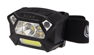 NSP-4400B: Dual-Light Headlamp w/Motion Sensing Activation - Black