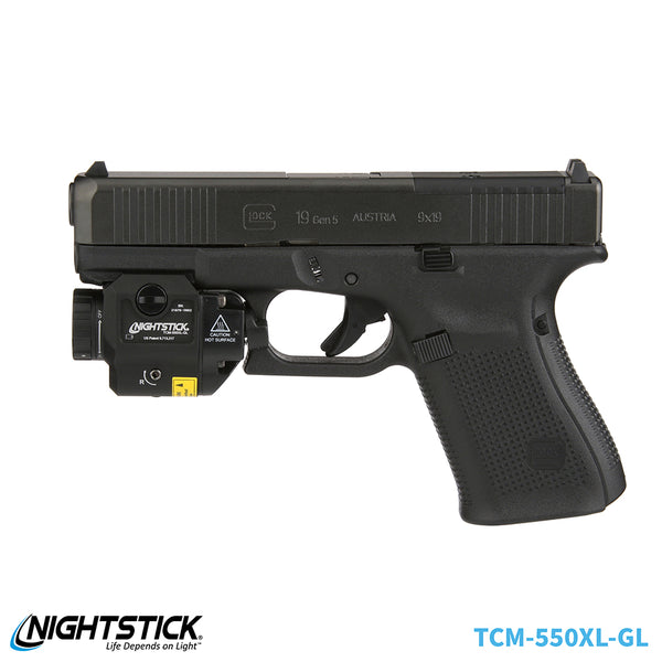 TCM-550XL-GL: Compact Weapon-Mounted Light w/Green Laser