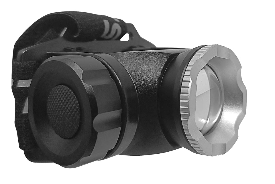 Nightstick Adjustable Beam Headlamp USB Rechargeable, Black 