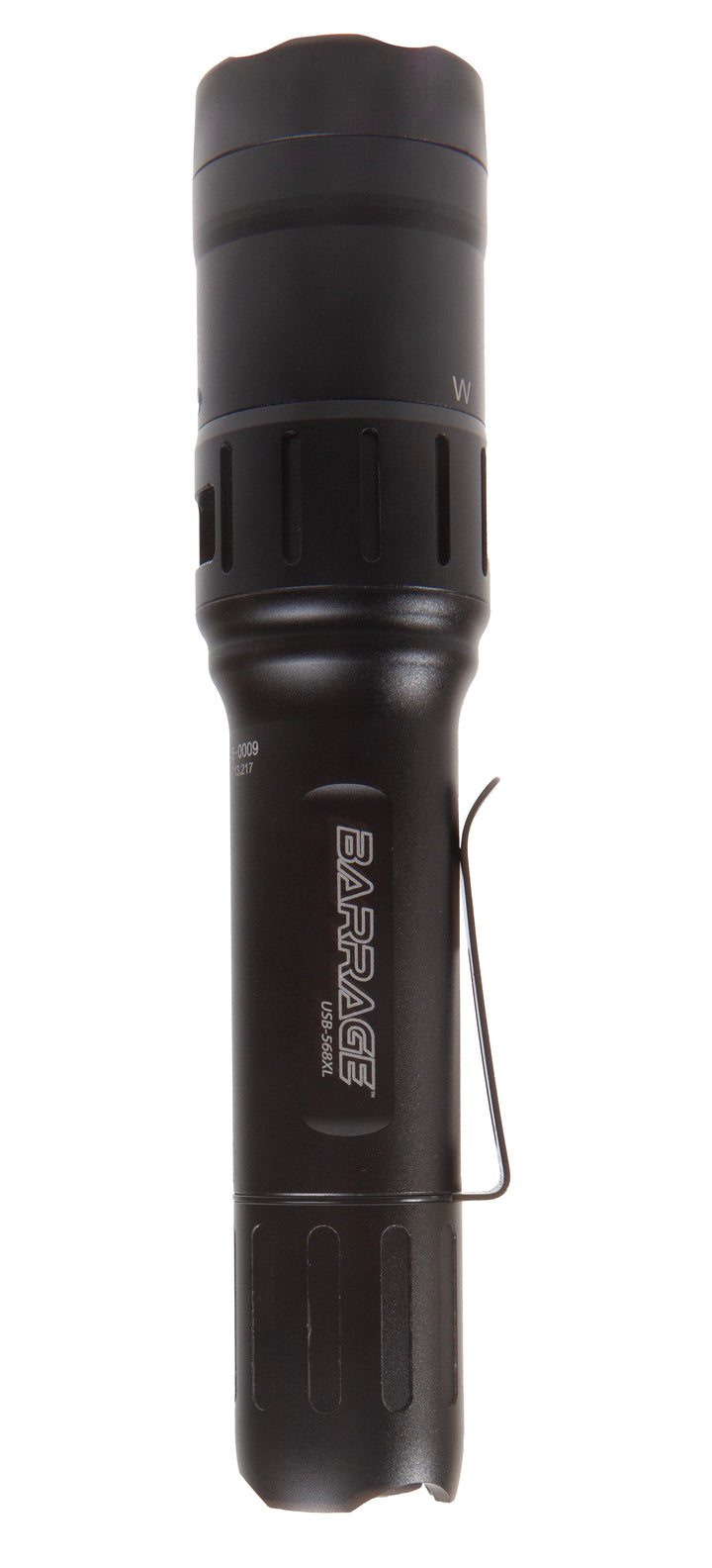 USB-568XL: BARRAGE™ - USB Tactical Flashlight with Red and Green Floodlight - Black