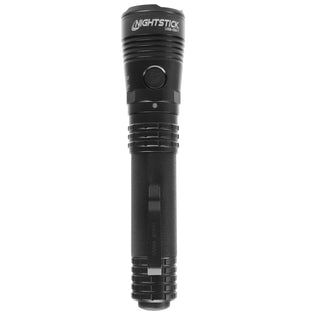 USB-588-T: Turbo High Candela USB Dual-Light Rechargeable Tactical Flashlight - Black