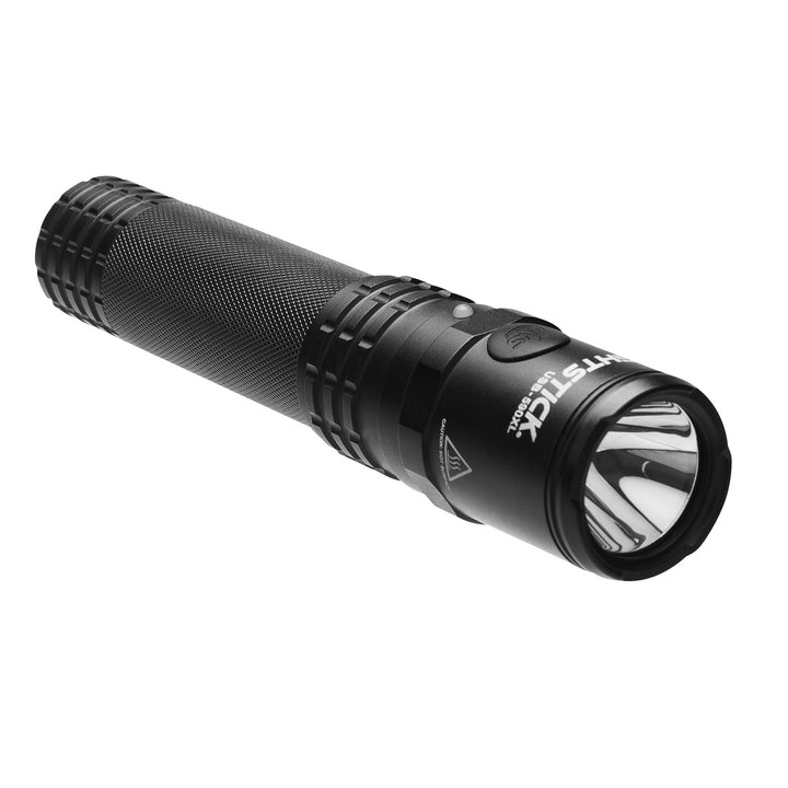 USB-590XL: USB Dual-Light Rechargeable Tactical Flashlight With Red Flood - Black