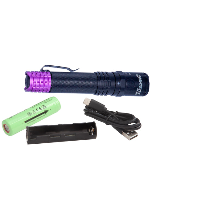 UVR-588XL: USB Rechargeable UV Flashlight - Black
