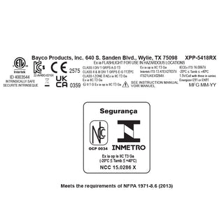 XPP-5418RX: [Zone 0] IS Flashlight - 3 AA