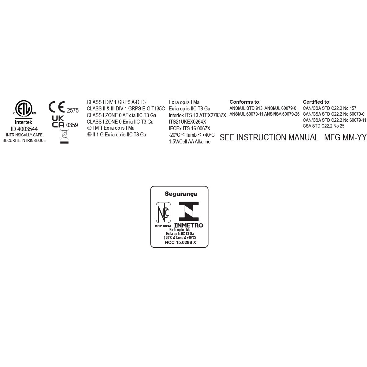 XPP-5420BA: Intrinsically Safe Torch