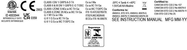XPP-5422GA: [Zone 0] IS Dual-Light Torch