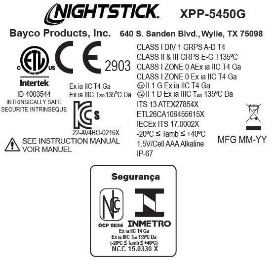 XPP-5450G: [Zone 0] IS Dual-Function Headlamp