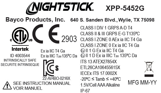 XPP-5452G: [Zone 0] IS Dual-Function Headlamp