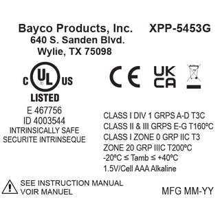 XPP-5453G: [UL-913] IS Multi-Function Dual-Light Headlamp