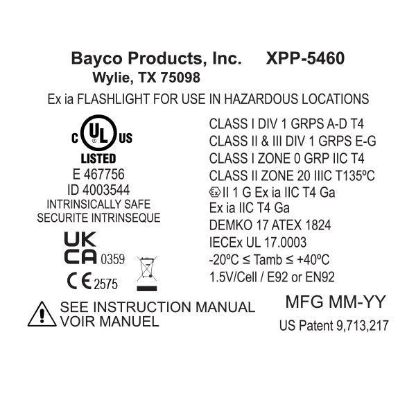XPP-5460GCX: Intrinsically Safe Low-Profile Dual-Light™ Headlamp w
