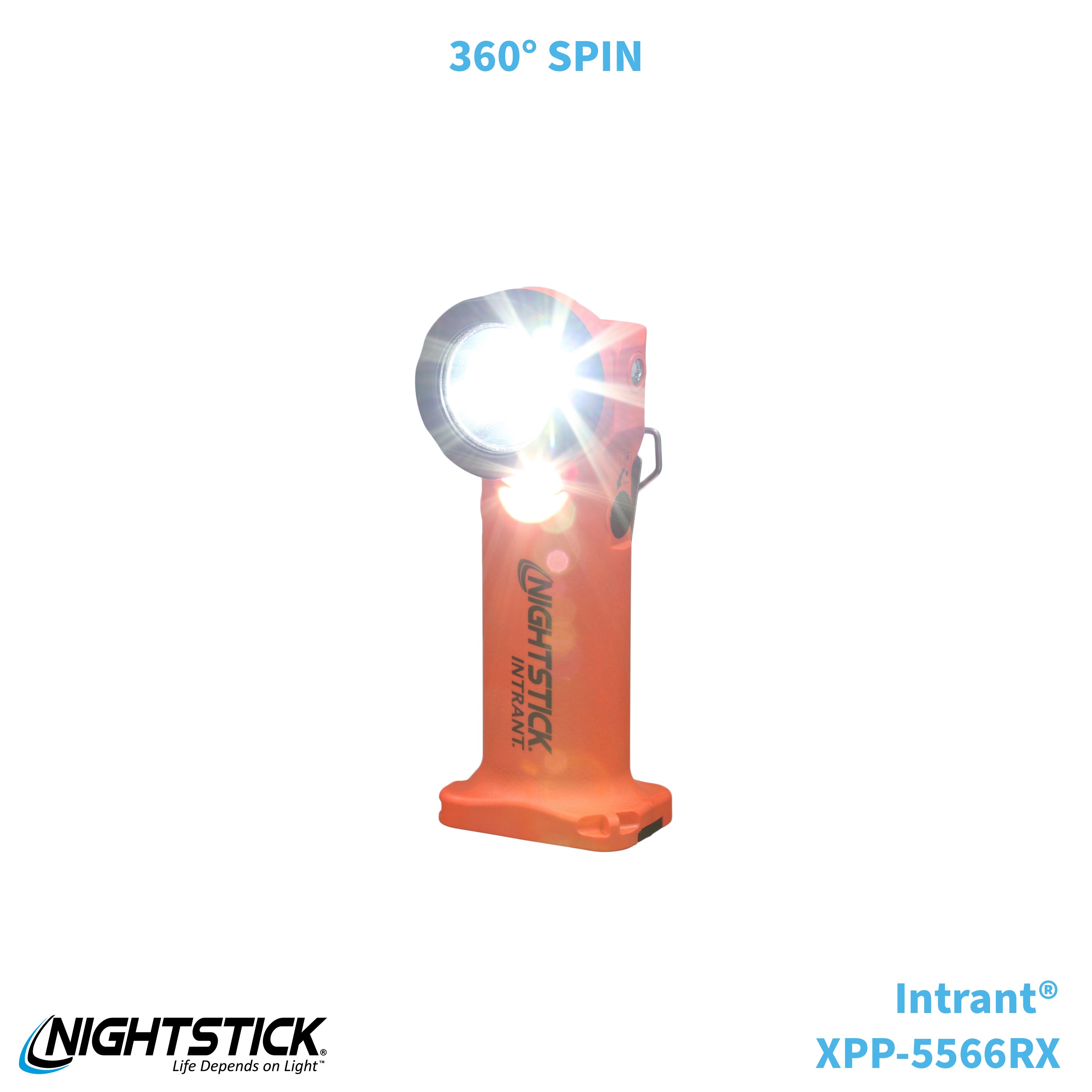 INTRANT Intrinsically Safe Dual-Light Angle Light -Red