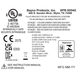 XPR-5554G: [Zone 0] USB IS Dual-Light Headlamp