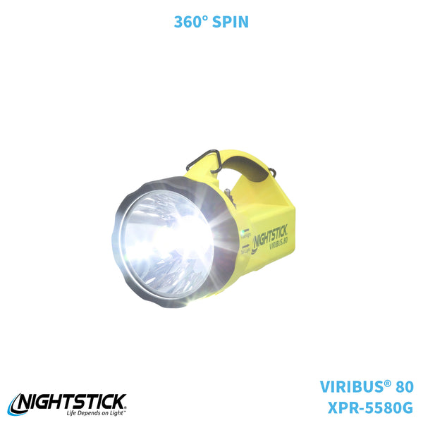 80 lumen 12v rechargeable mini flashlight XPR-5580G: VIRIBUS® 80 Intrinsically Safe Rechargeable Dual-Light Lantern