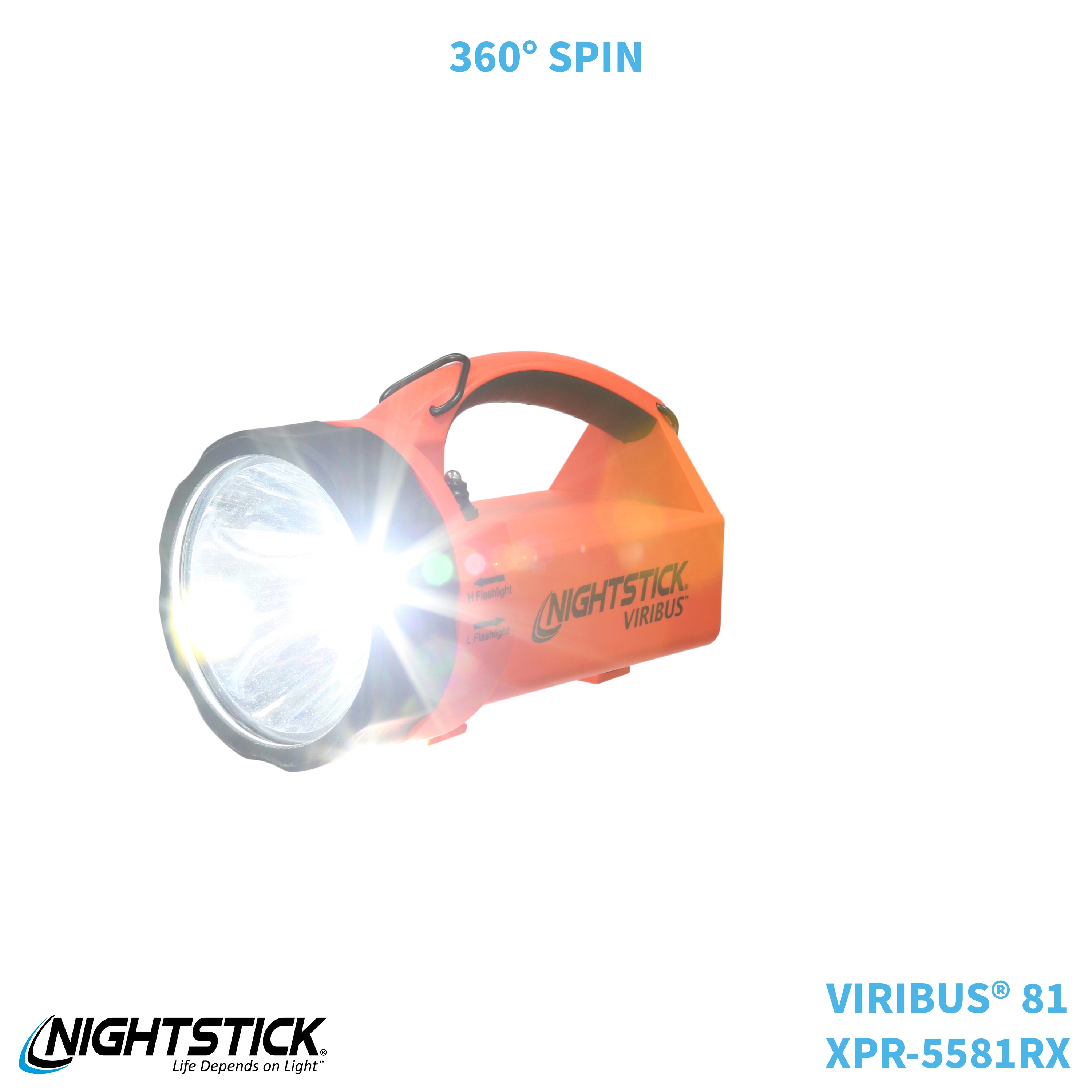 XPR-5581RX: VIRIBUS® 81 Intrinsically Safe Dual-Light Lantern