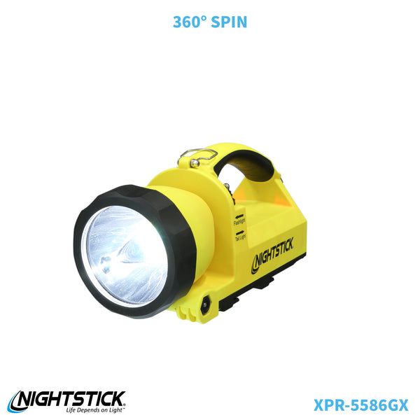 big yellow rechargeable flashlight XPR-5586GX: Rechargeable Dual-Light™ Lantern