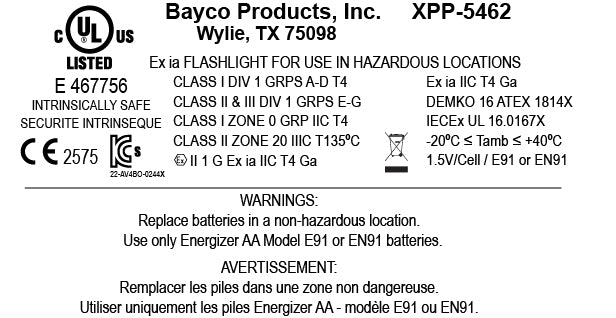 XPP-5462GX: [Zone 0] DICATA® IS Low-Profile Dual-Light Headlamp