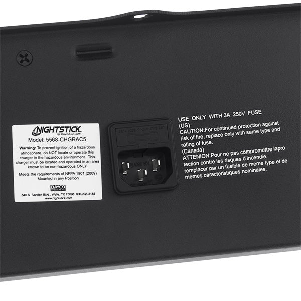 5568-CHGRAC5: 5-Bank AC Charger - Rechargeable INTRANT® Angle Lights