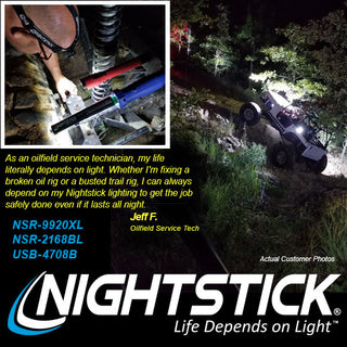 NSR-9920XL: Polymer Dual-Light™ Rechargeable Flashlight w/Magnet