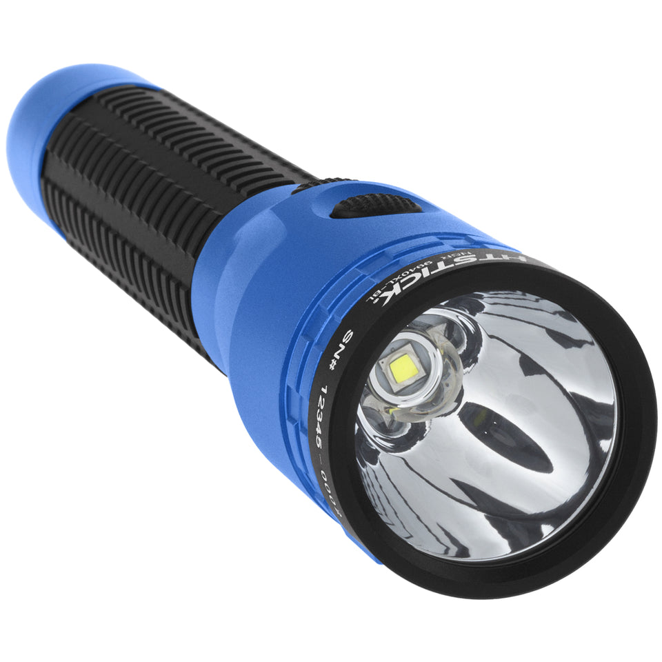 NSR-9940XL-BL: Metal Dual-Light Rechargeable Flashlight w/Magnet - Blue