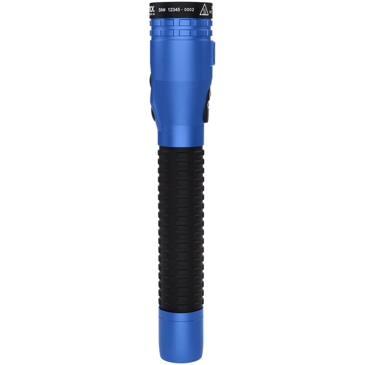 NSR-9940XL-BL: Metal Dual-Light Rechargeable Flashlight w/Magnet - Blue