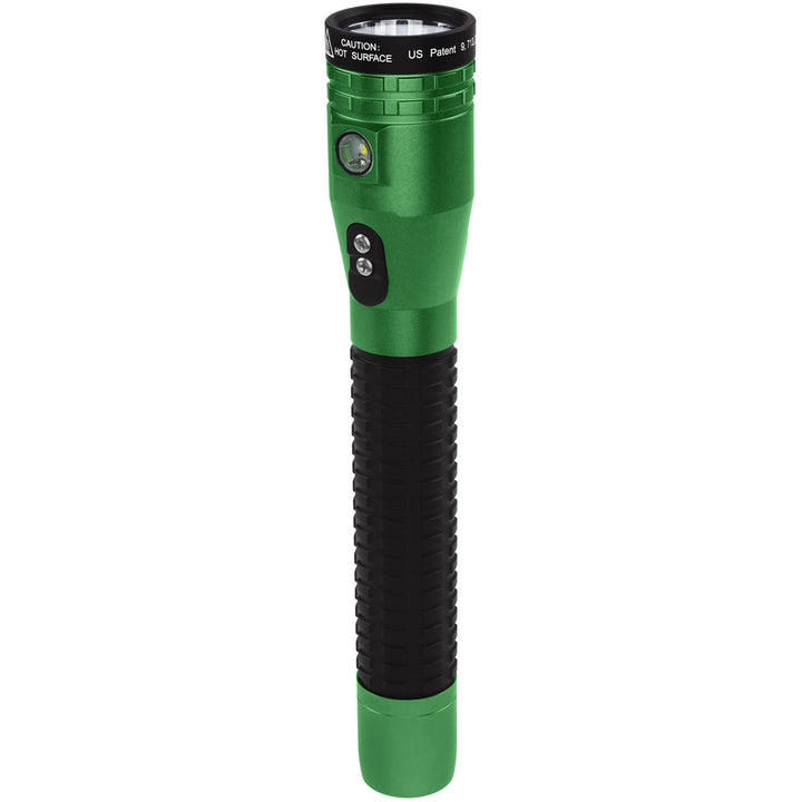 NSR-9940XL-G: Metal Dual-Light Rechargeable Flashlight w/Magnet - Green