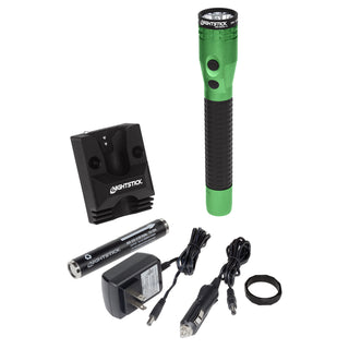 NSR-9940XL-G: Metal Dual-Light Rechargeable Flashlight w/Magnet - Green