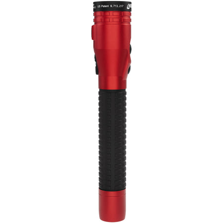NSR-9940XL-R: Metal Dual-Light Rechargeable Flashlight w/Magnet - Red