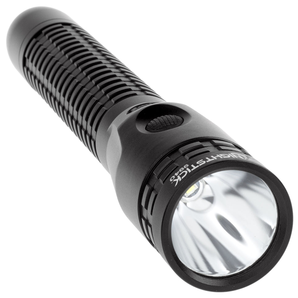 NSR-9940XLLB: Metal Dual-Light Rechargeable Flashlight w/Magnet - Black (light & battery only)