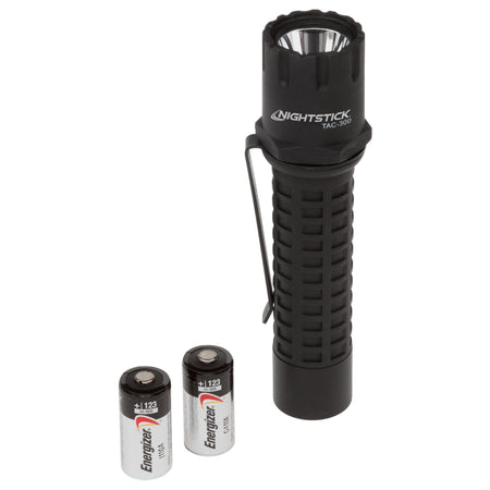 TAC-300B: Polymer Tactical Flashlight - 2 CR123