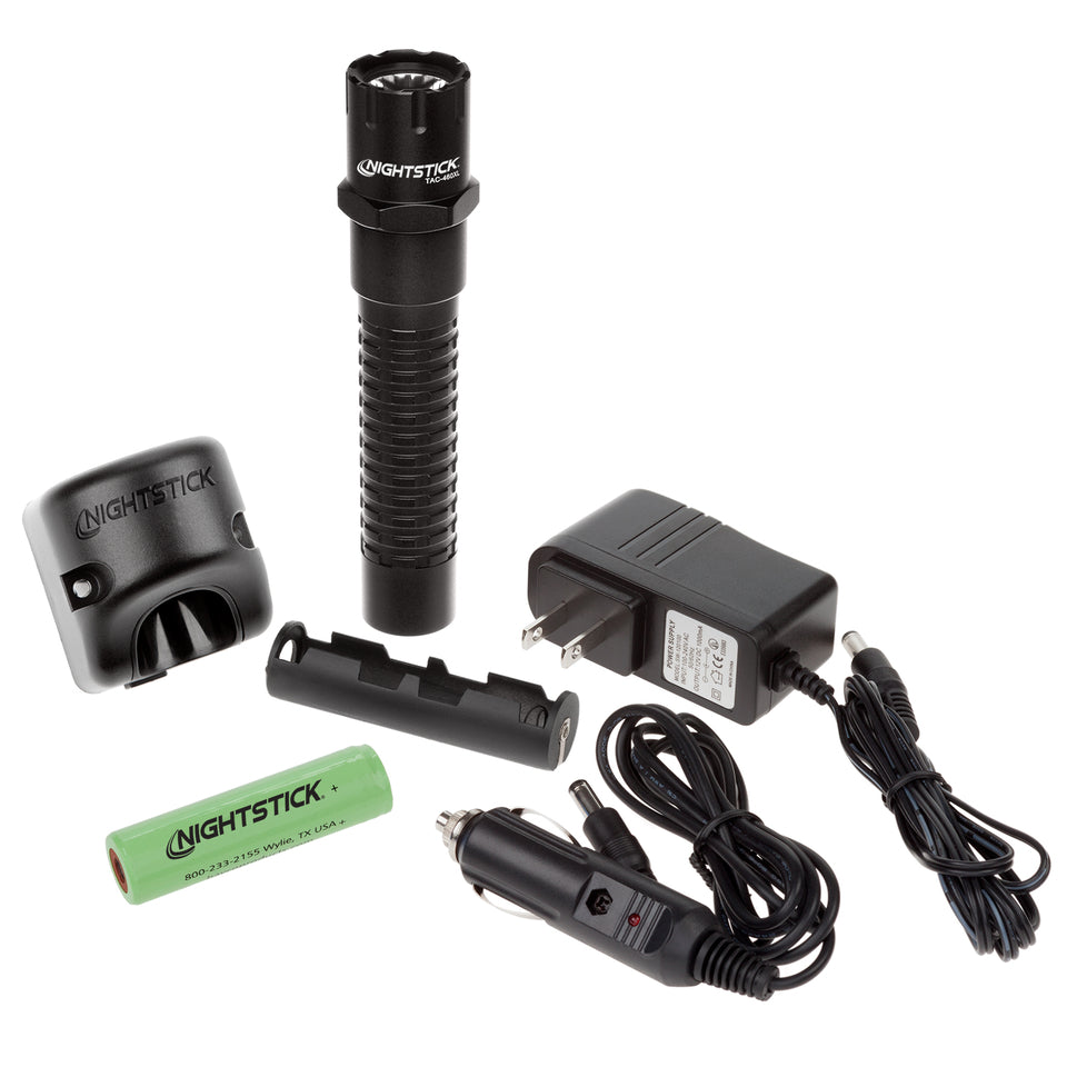TAC-460XL: Metal Tactical Flashlight - Rechargeable (DISCONTINUED)