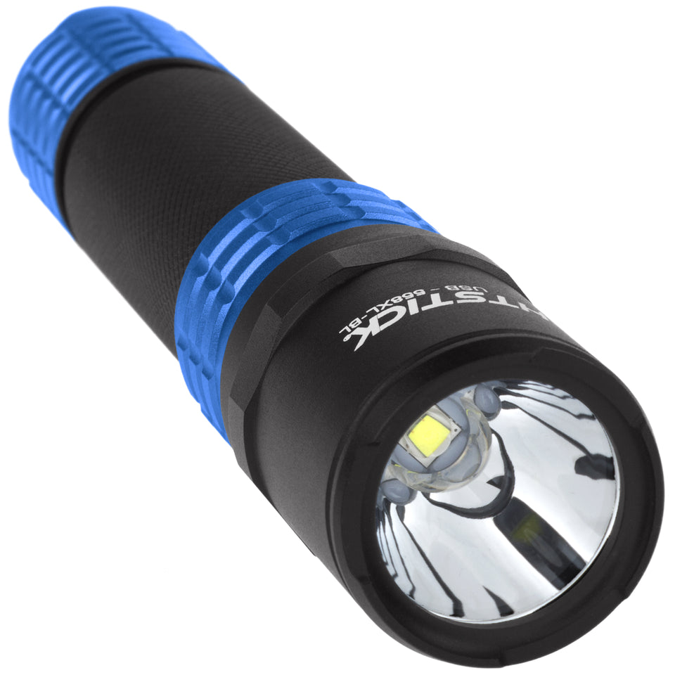 USB-558XL-BL: USB Tactical Flashlight w/Holster - Blue