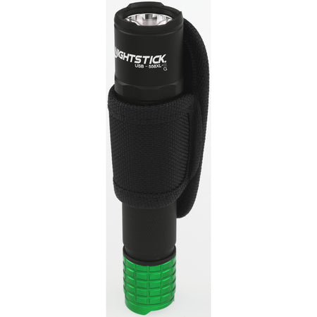 USB-558XL-G: USB Tactical Flashlight w/Holster - Green