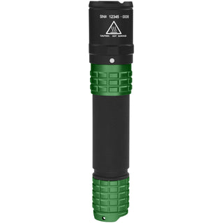 USB-558XL-G: USB Tactical Flashlight w/Holster - Green