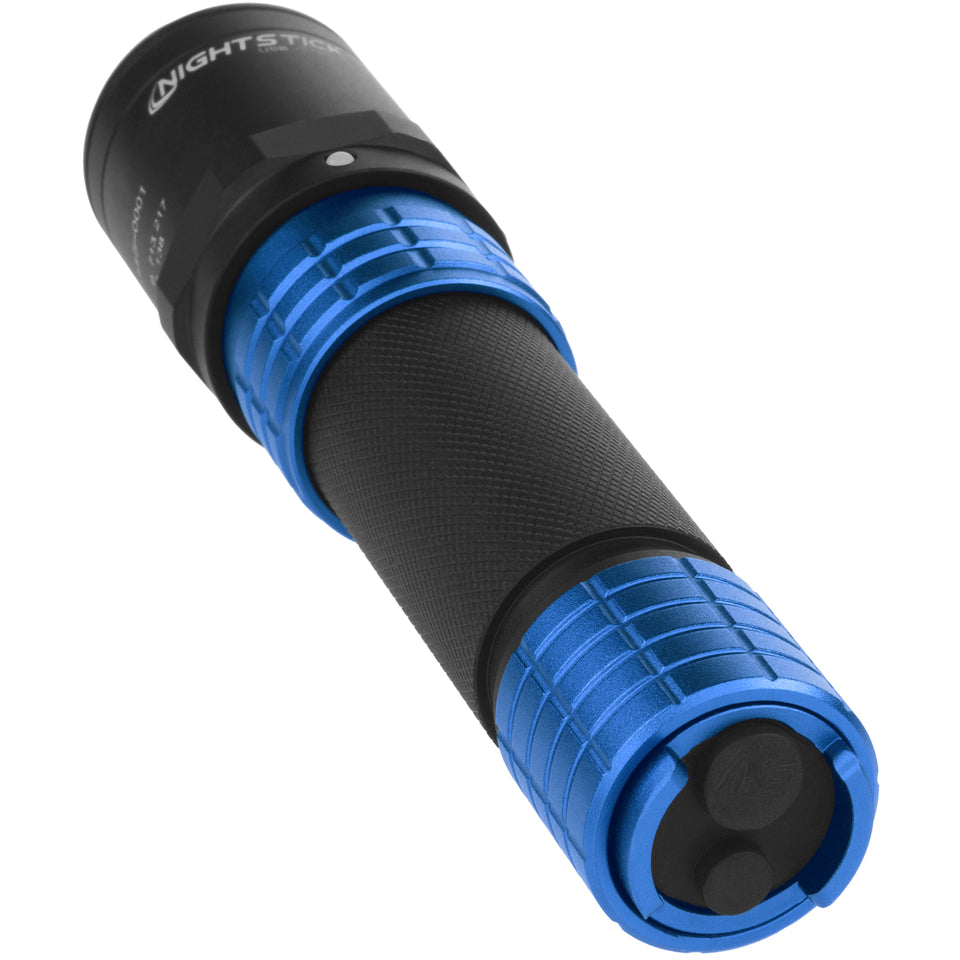 blue force flashlight blue rechargeable USB-578XL-BL: USB Dual-Light Rechargeable Flashlight w/Holster