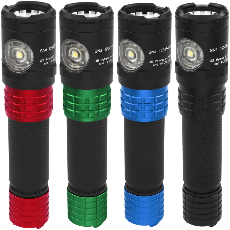 うちゃライトブルーxs USB-578XL-BL: USB Dual-Light Rechargeable Flashlight w/Holster - Blue
