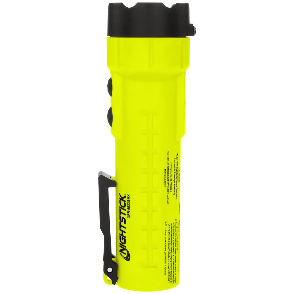 XPR-5522GMX: [Zone 0] IS Permissible Rechargeable Dual-Light Flashlight w/Dual Magnets