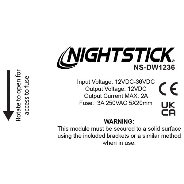 NS-DW1236: 12-36 Volt Direct Wire Kit
