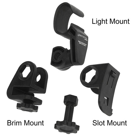 NS-HMC6: Multi-Angle Helmet Mount for Accessory Slot or Brim