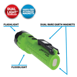 NSP-2424GMX: Dual-Light™ Flashlight w/Dual Magnets - 3 AA