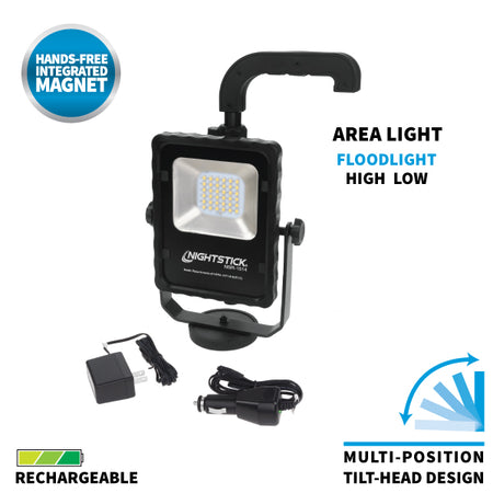 NSR-1514: Rechargeable LED Scene Light w/Magnetic Base