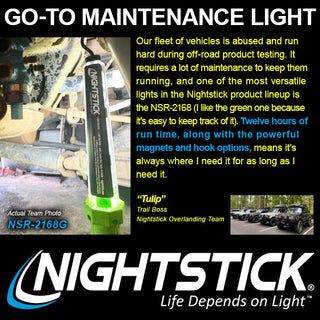 NSR-2168G: Rechargeable LED Work Light - Green
