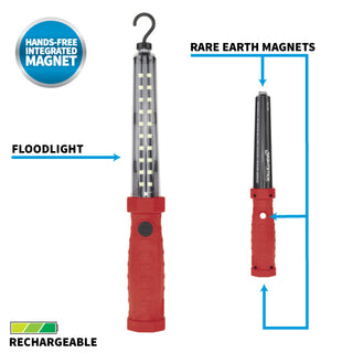NSR-2168R: Rechargeable LED Work Light - Red