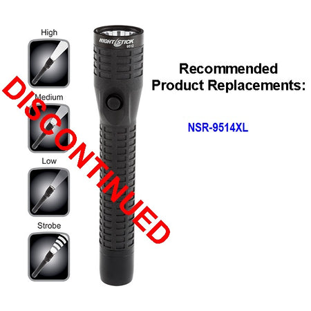 NSR-9512BDC: Polymer Multi-Function Duty/Personal-Size Flashlight - Rechargeable (no AC power supply)